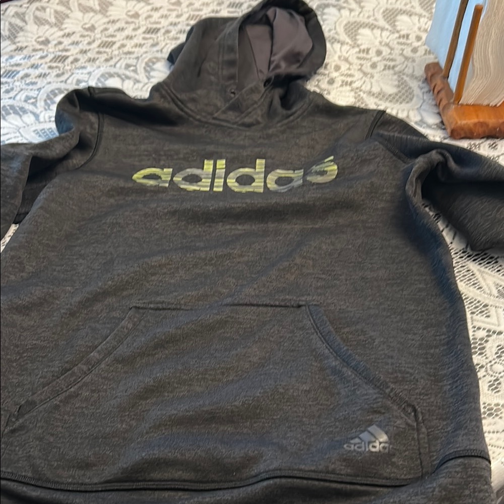 Adidas Gray Hoodie with Logo
